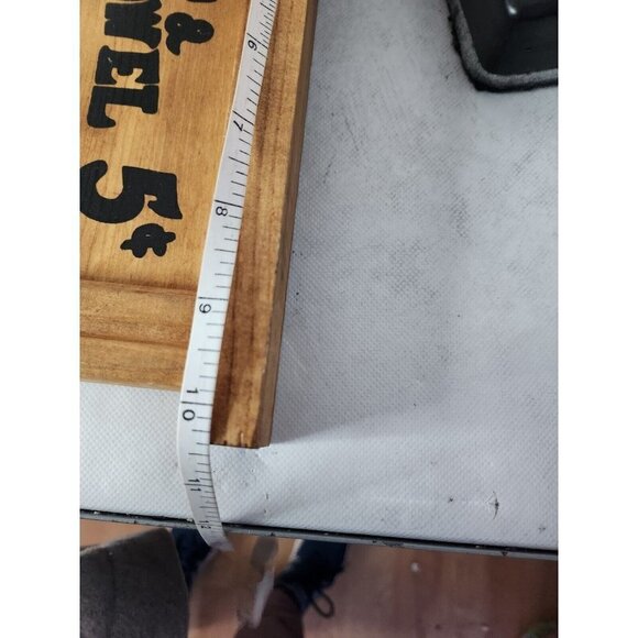 VINTAGE Wood Copper Washboard Soap Towel Wall Bathroom Planter Organizer Rustic - Picture 10 of 10